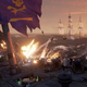 Even with four ships, it took over an hour to take down a fairly tame skeleton fleet. We were forced to scavenge for more supplies from sunken ships just to keep the fight going!